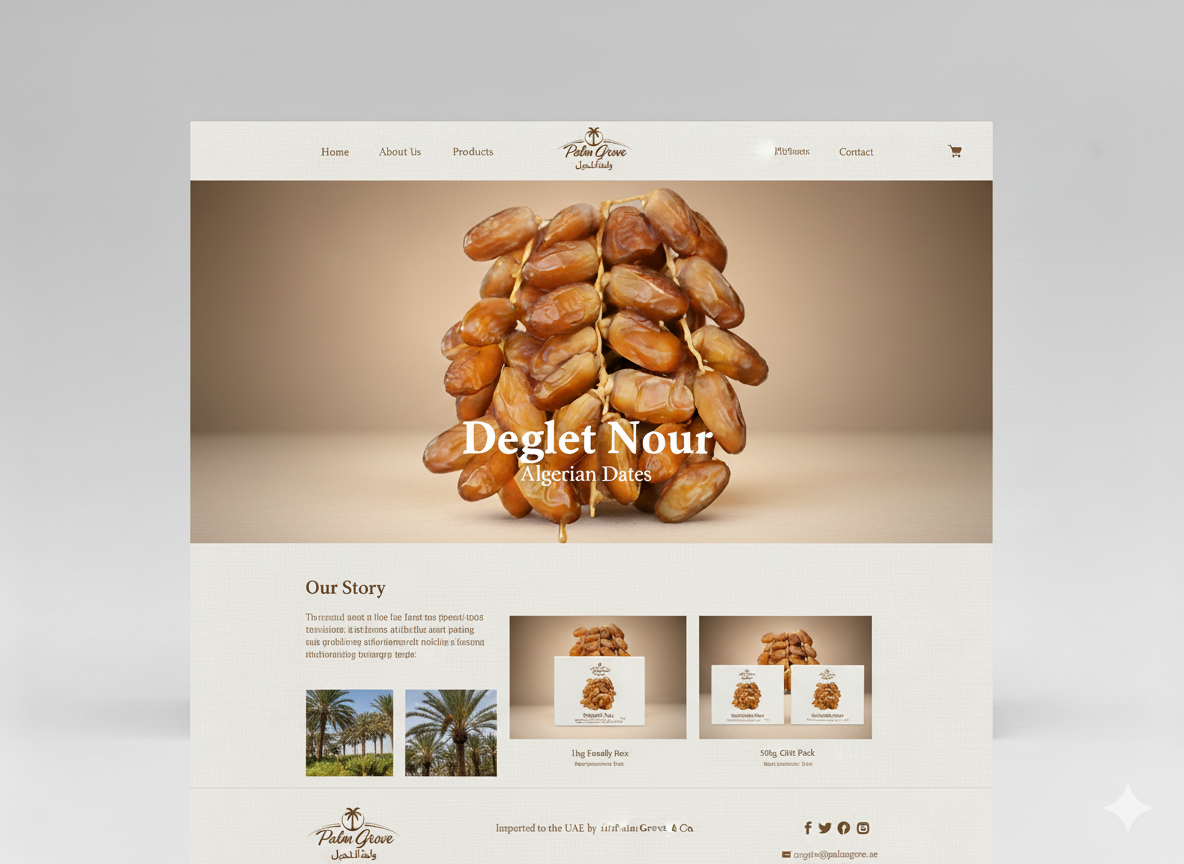 Palm Grove packaging inspiration